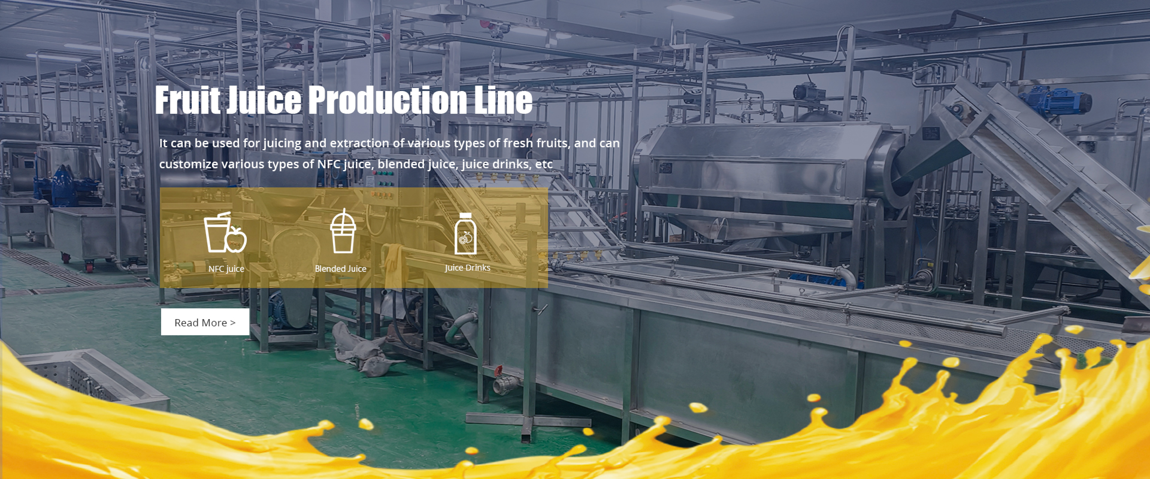 cold pressed juice production line