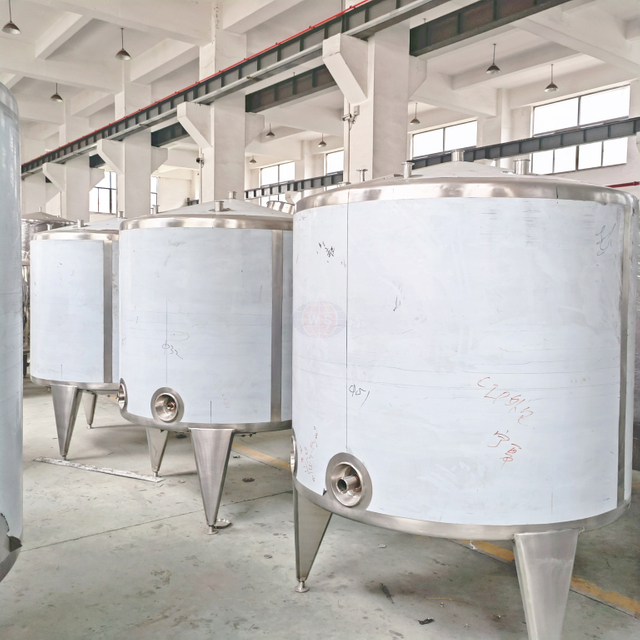 Vertical Cone Bottom Stainless Steel Tanks for Storage Milk Juice