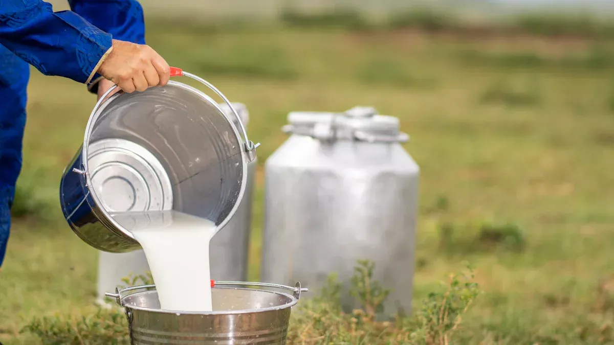 Which country is leading in milk production?