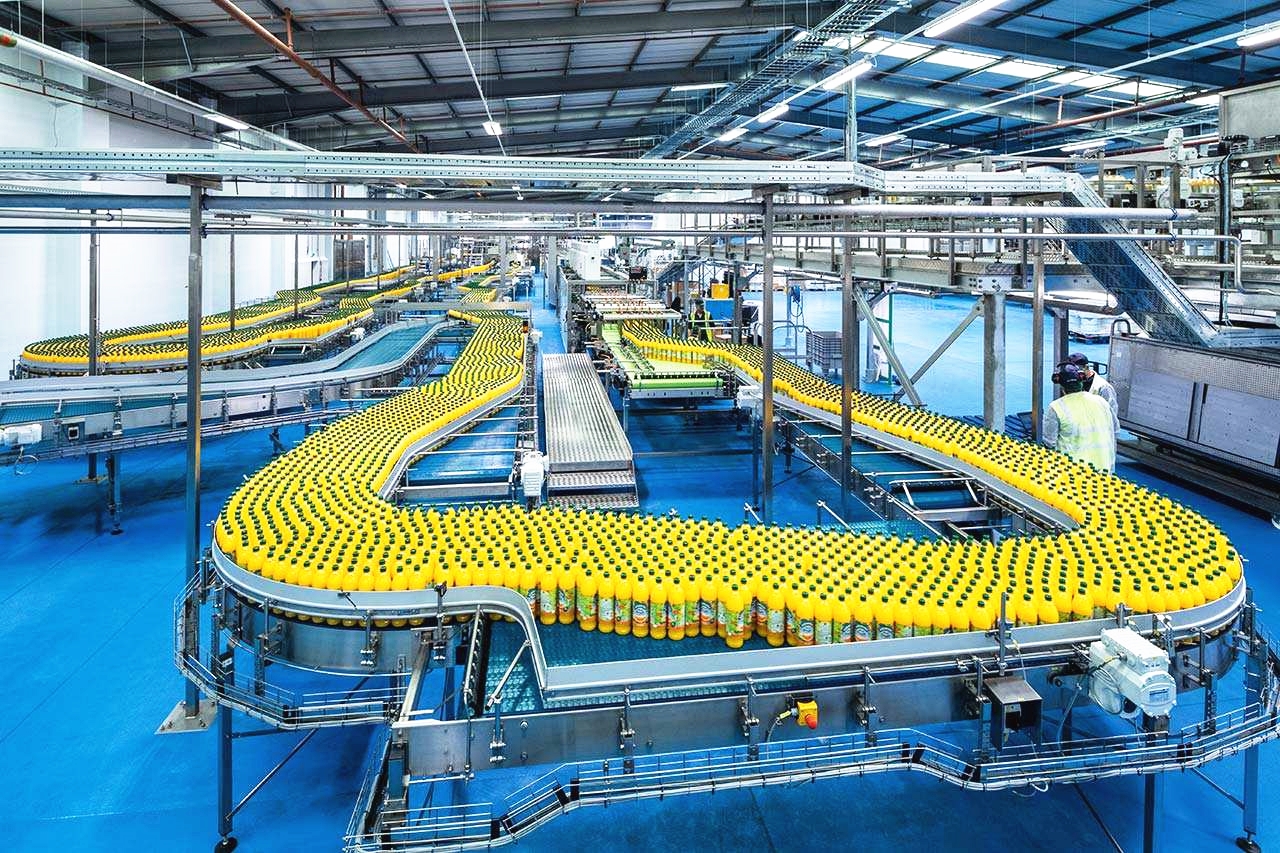 Commercial fruit processing equipment and stainless steel holding tanks