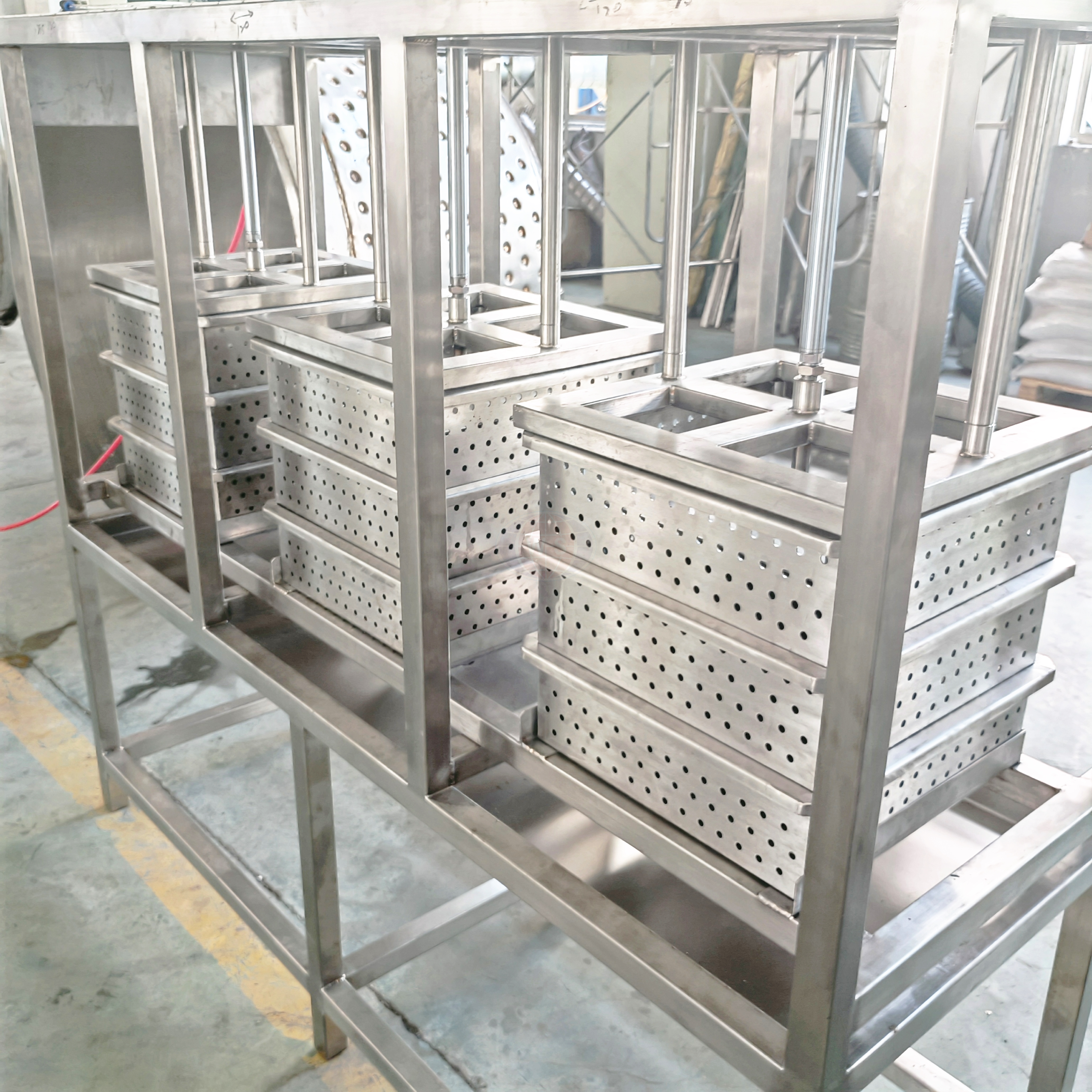 Automated processed cheese production line facility